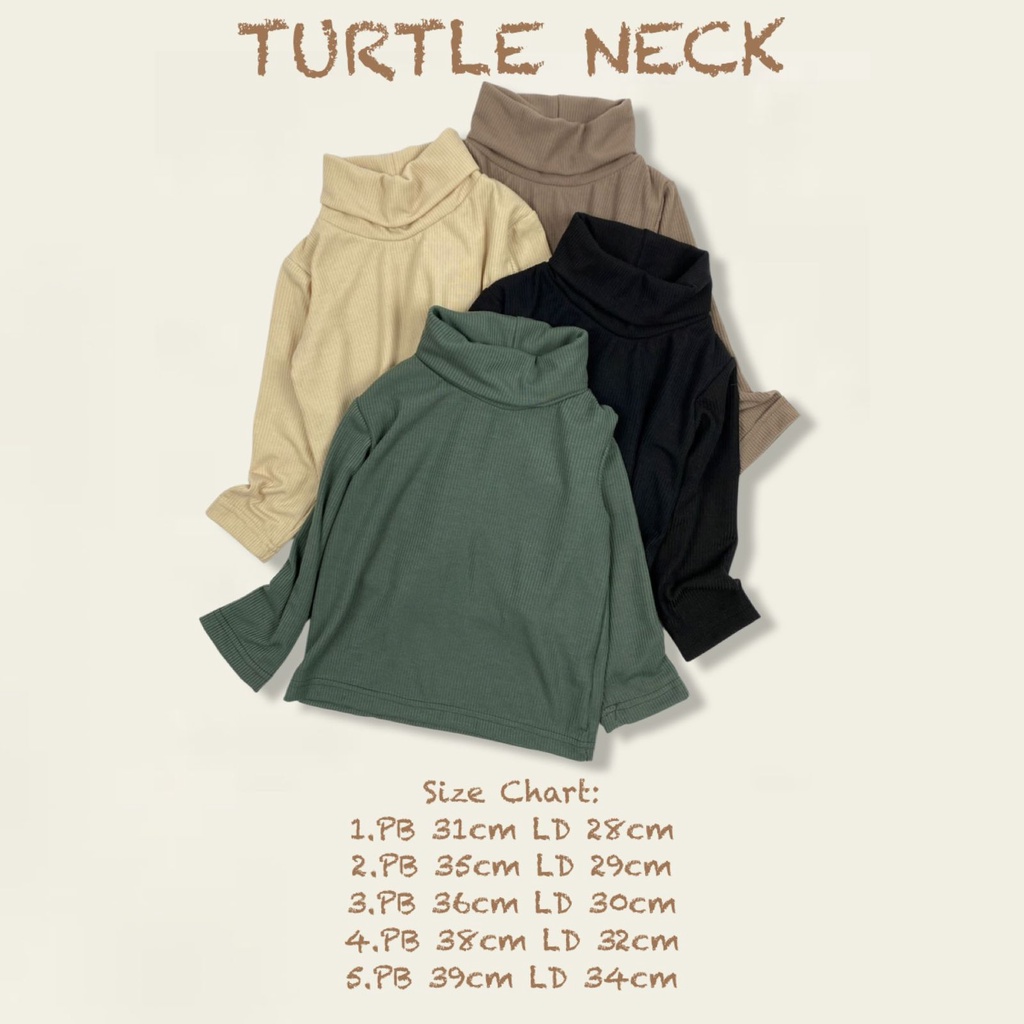 TURTLE NECK ANAK UNISEX (1-5 TAHUN)