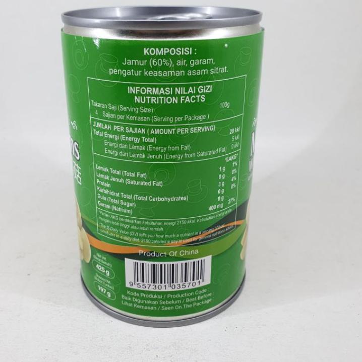 

IDBb0B5--Mushroom Whole TTS 425 Gr / Jamur Kancing