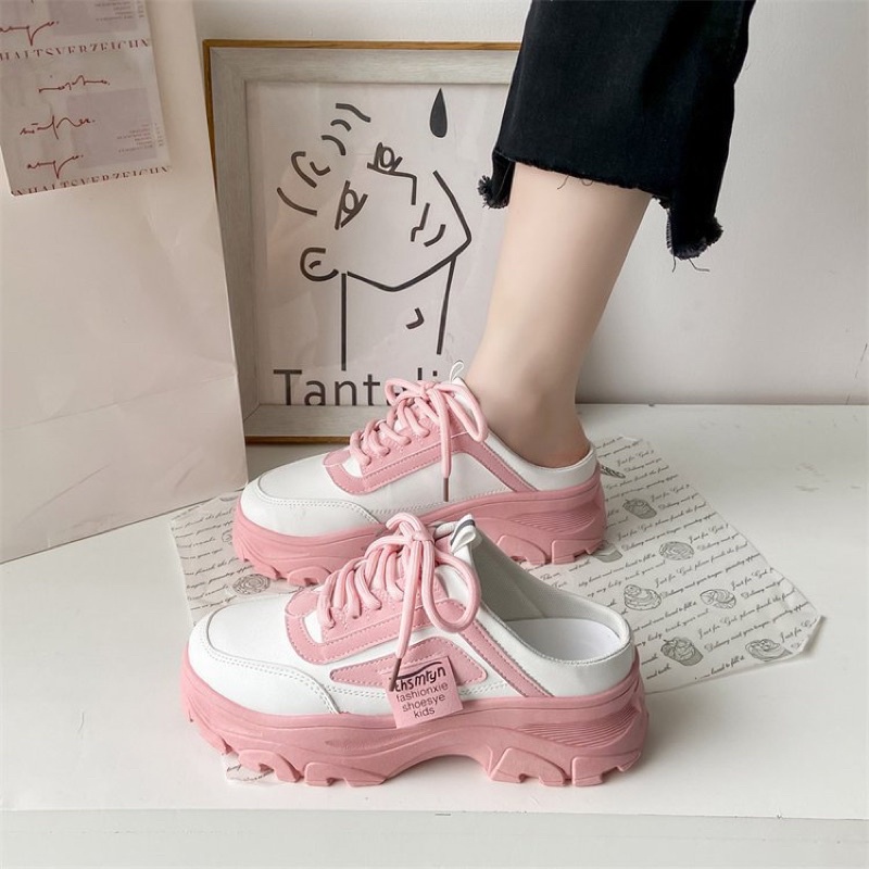 (FREE KAOS KAKI &amp; BOX) SN010 SEPATU SNEAKERS WANITA IMPORT KOREA FASHION