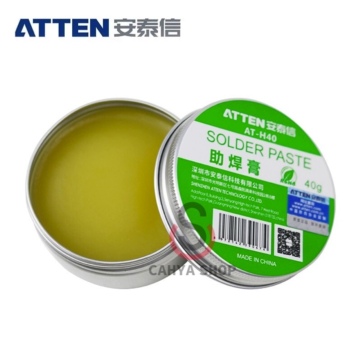 FLUX PASTA SOLDER ATTEN AT-H40 40G AT-H60 60GR ORIGINAL