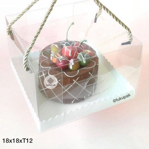

[PRODUK TGVRH] Box Mika Tali 20pcs| Clear Transparent Cake Box| Kotak Hantaran Hamper Tumpeng Chiffon Pudding Lapis YRA