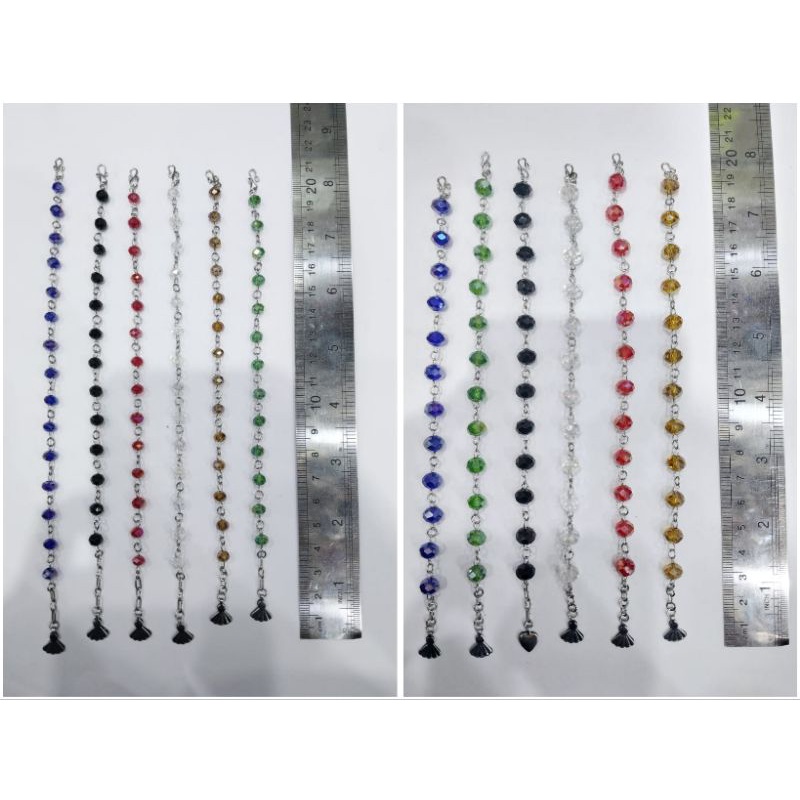 Gelang Tangan Kristal Monel Per Lusin 12pcs Grosir