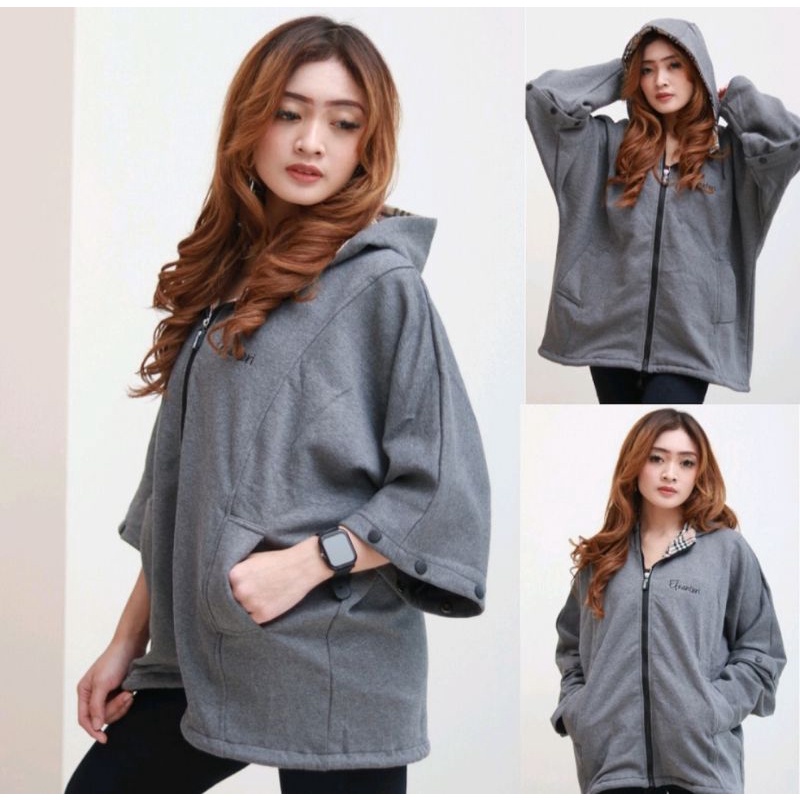 Sweater Hoodie Oversize Zipper Veronica