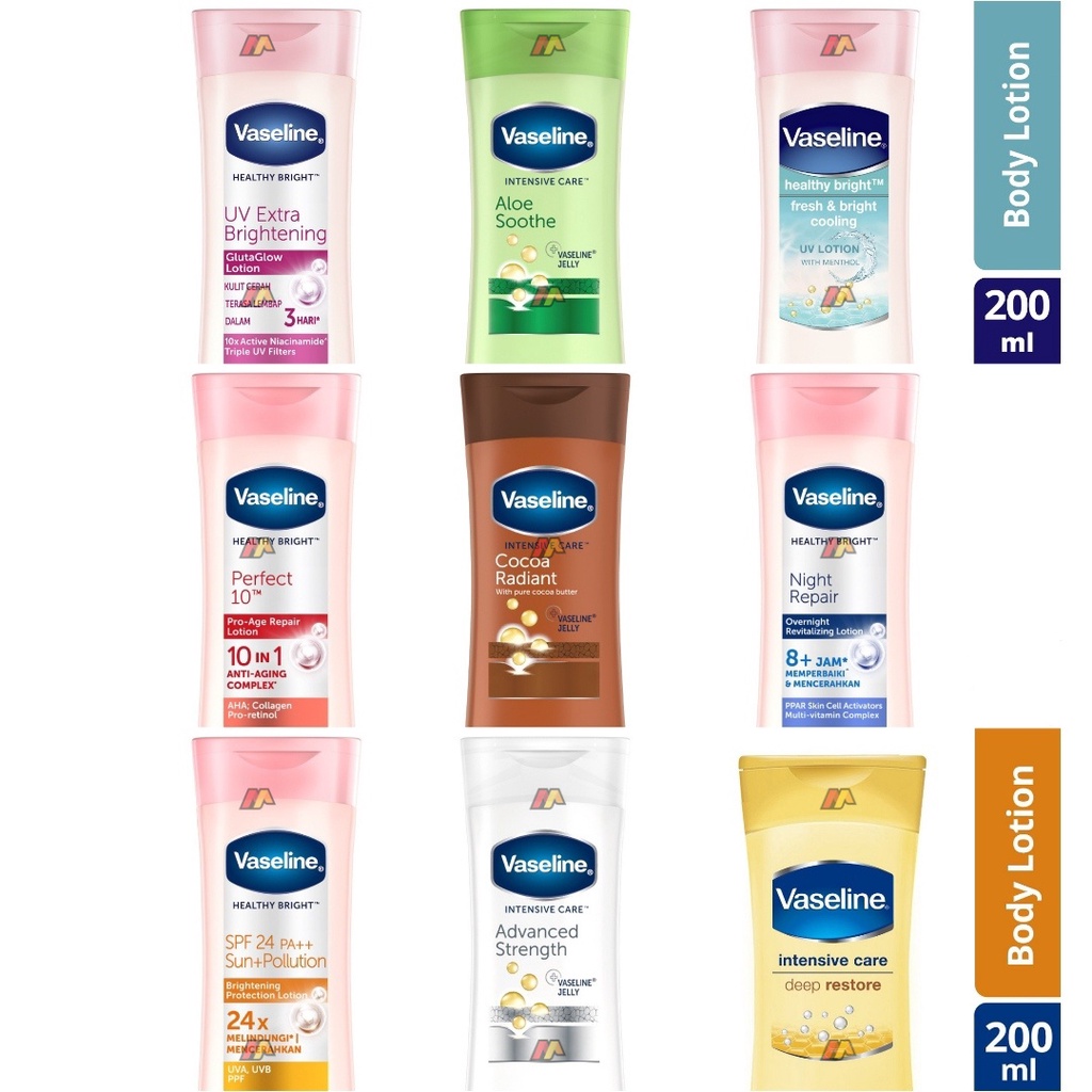 Vaseline Body Lotion 200ml Intensive Care | Healthy Bright