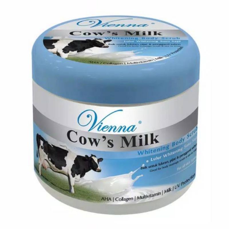 ♥️Afnansa♥️ VIENNA Scrub goatmilk ~ Lulur Goatmilk Vienna 250ml