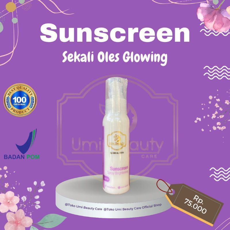COD skincare sunscreen spray brightening umi beauty care by umi