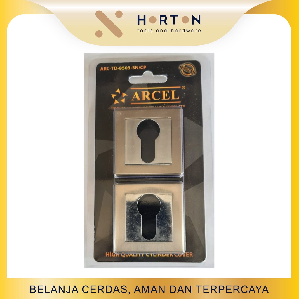Tutup Ring Kunci Pintu Kotak / Cover Silinder Pintu Stainless