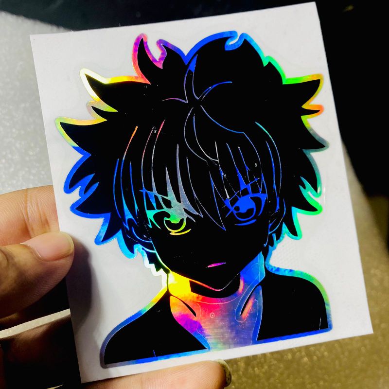 Sticker karakter killua anime x hunter Kilua Zoldyck cuting sticker tumpuk bukan priting/tinta