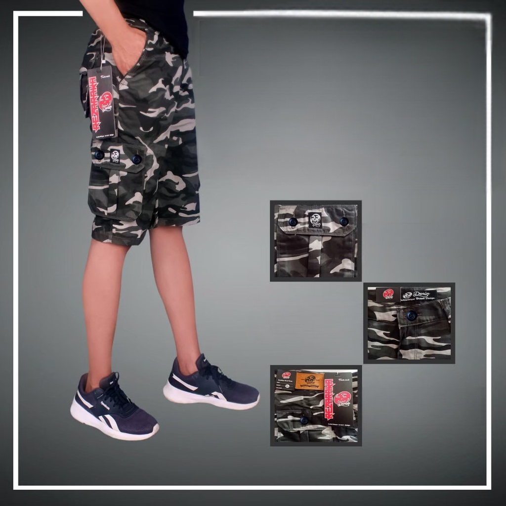 Celana Pendek Cargo Pria RR Denim 02 Model Trendy