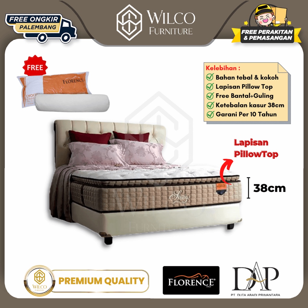 Kasur Springbed Florence Sisilia/ Matras Florence Sisilia - 100 x 200