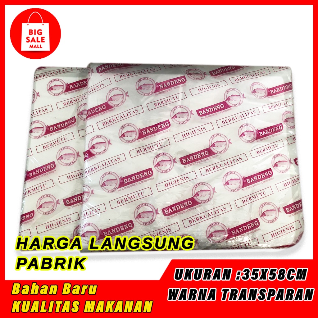 Kantong Plastik Kresek Bening Ukuran 15x34/24x42/28x48/35X58cm Transparen Ekonomis Food Grade