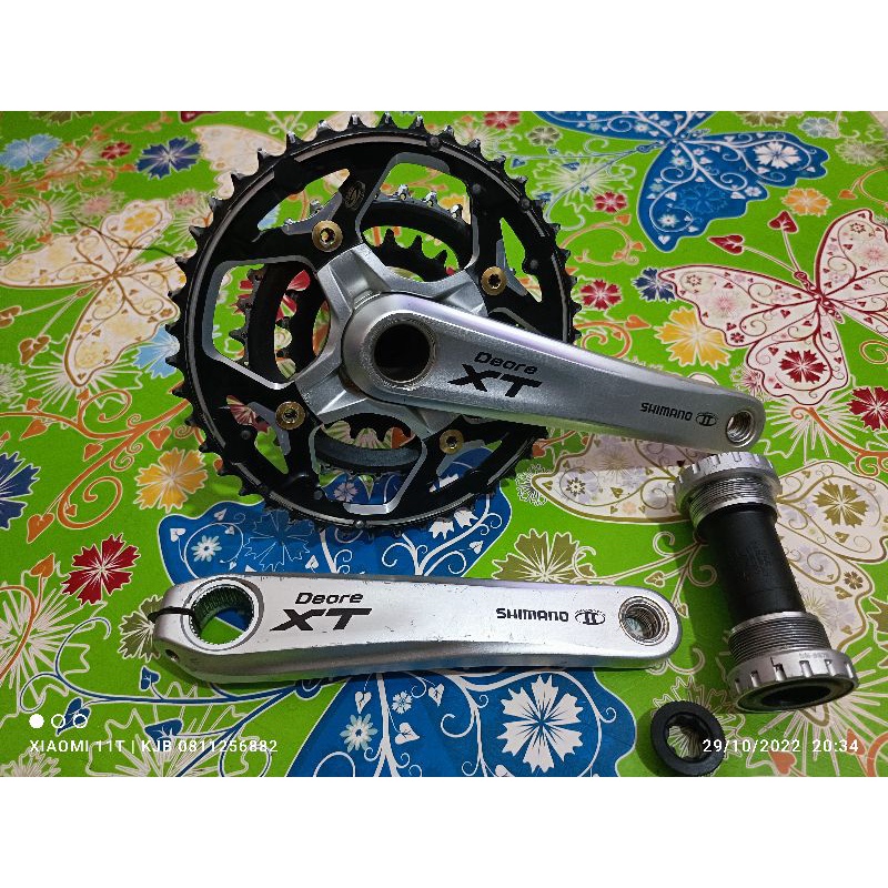 crank shimano deore XT M770 triple speed