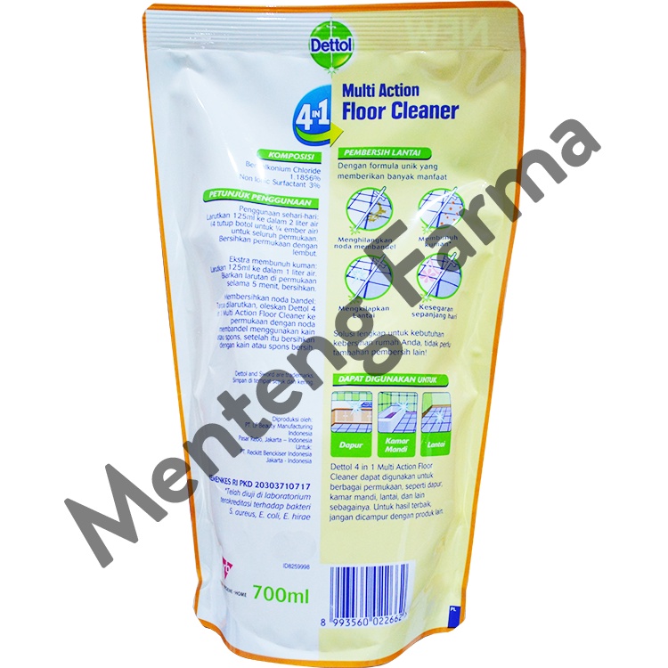 Dettol Multi Action Floor Cleaner Citrus 700 ML - Pembersih Lantai