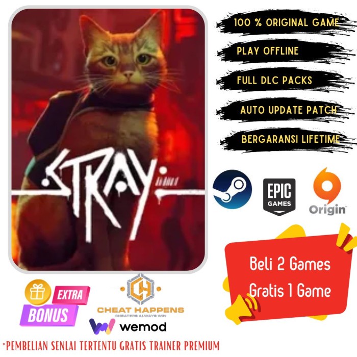 STRAY - Game PC Original Offline Only - DVD-DL