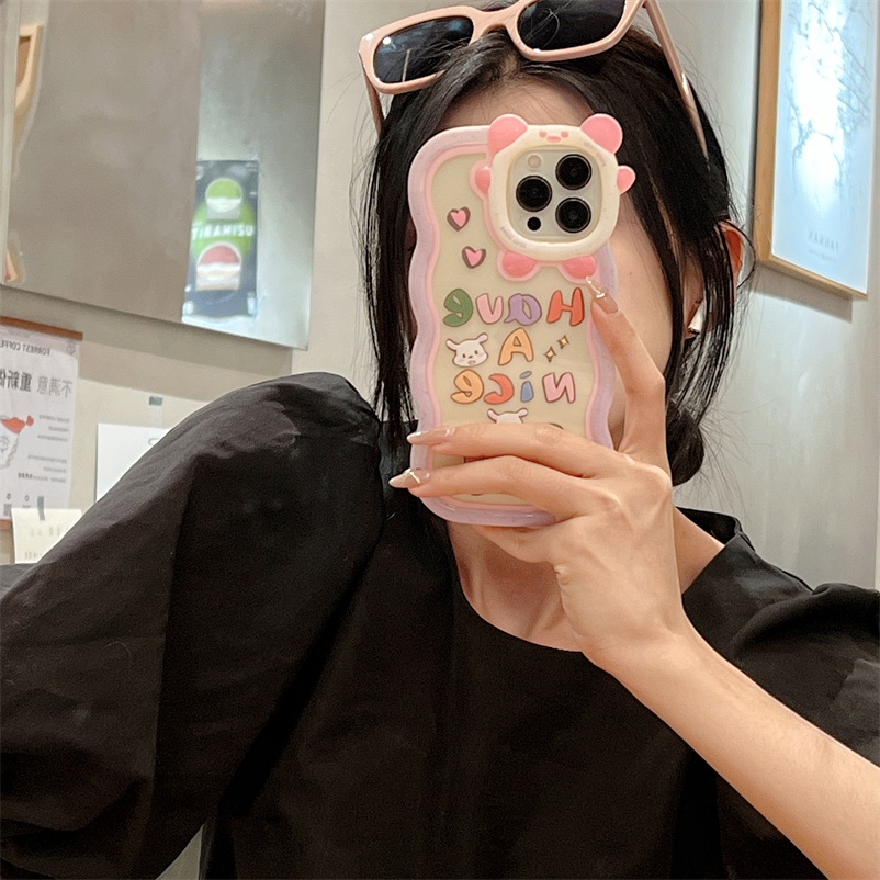Soft Case Pelindung Lensa Motif Kartun Monster Untuk iPhone 14 13 12 11 Pro Max X Xr Xs Max 7 8 6 6s Plus