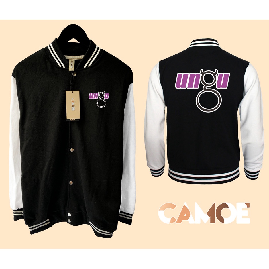 Jaket Baseball Varsity Ungu Band