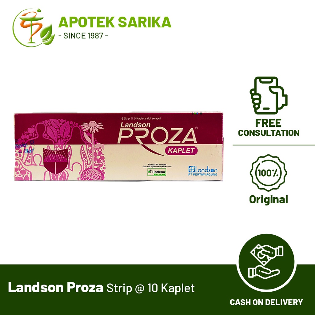 Jual Landson Proza Strip Isi 10 Tablet / Multivitamin Menjaga Daya ...