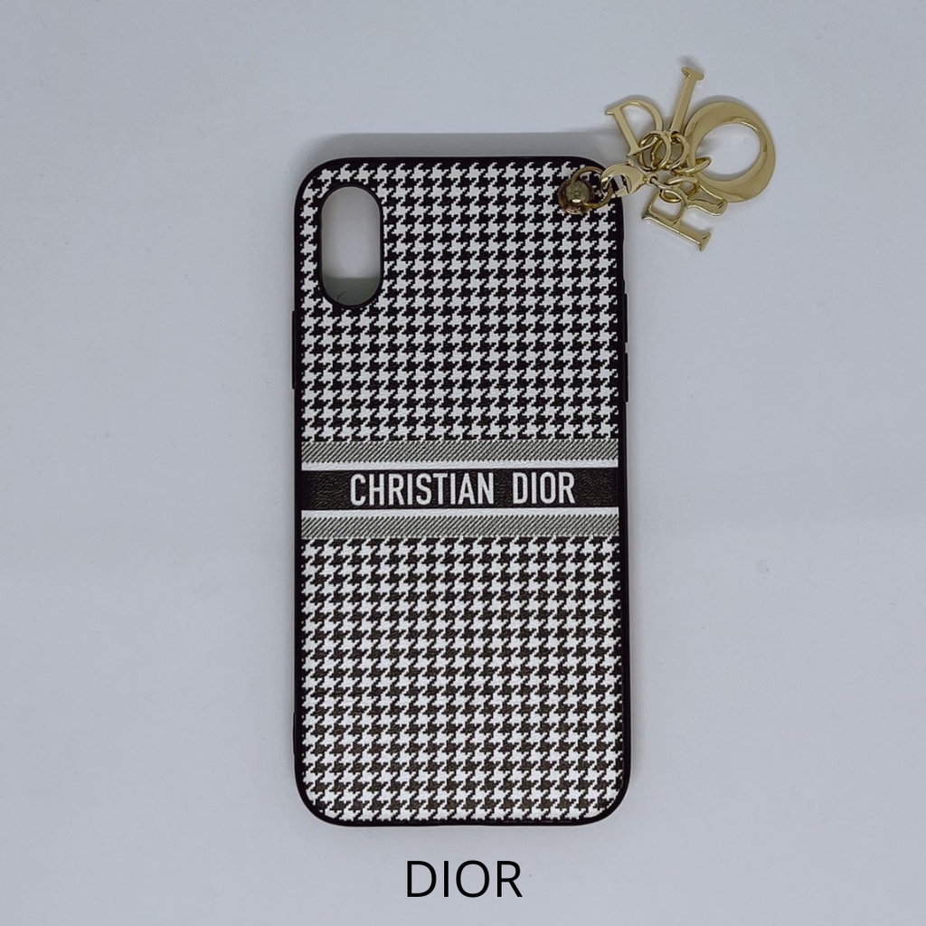 Case iPhone X XS Dior Michael Kord Fendi Glitter Bulu Premium Import Casing Soft Hard Case