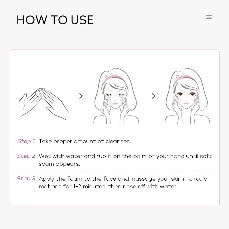 LAIKOU Foam Cleanser Niacinamide Memudarkan Bekas Jerawat Sabun Wajah Memutihkan 80g