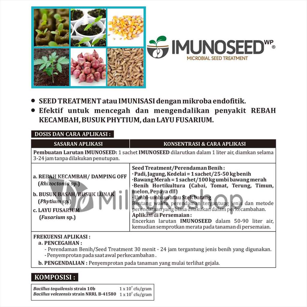 IMUNOSEED WP 100 GRAM PER SACHET BIO FUNGISIDA