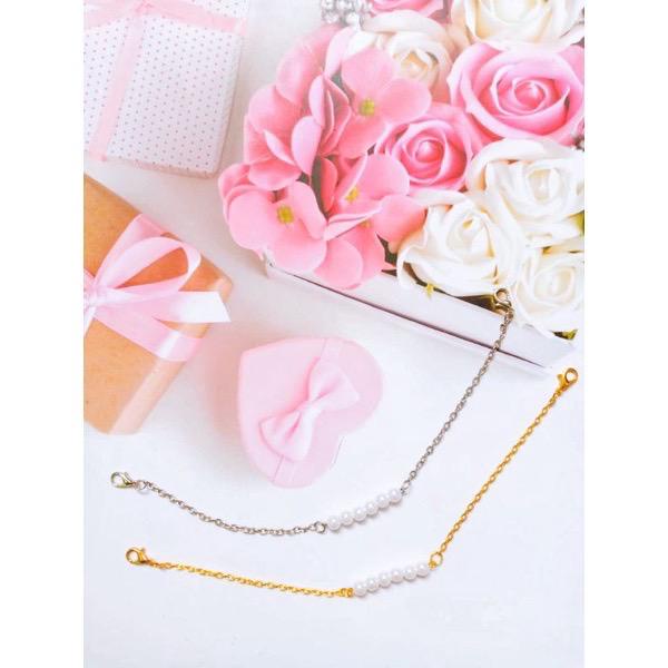 Sweet21 Konektor Masker Mutiara Rantai Pengikat Mask SKM001