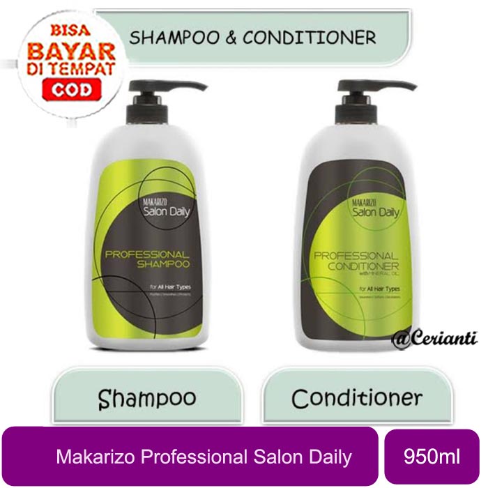 [950ML] [BPOM] Makarizo Professional Salon Daily Professional Conditioner Pump Bottle 950 mL | Kondisioner_Cerianti