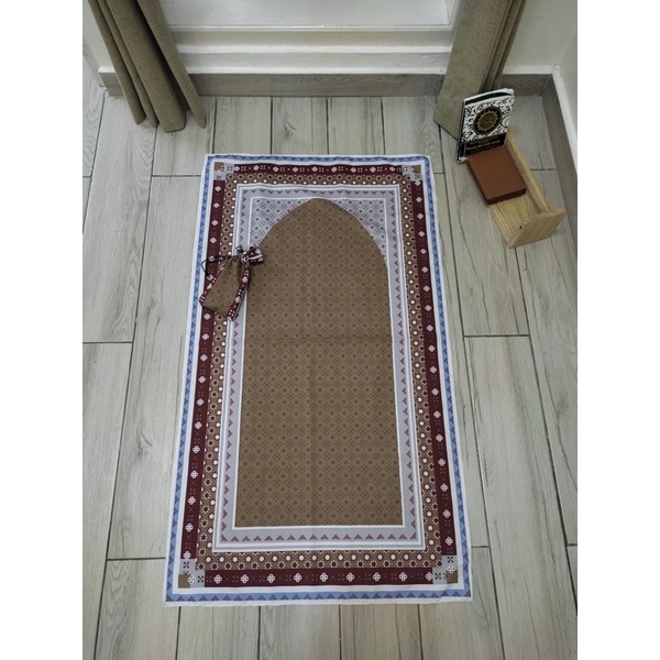 Sajadah Travel Sejadah Traveling pouch souvenir umroh Sajadah JUMBO Sajada Mukena Travel-Sajadah Milo abu
