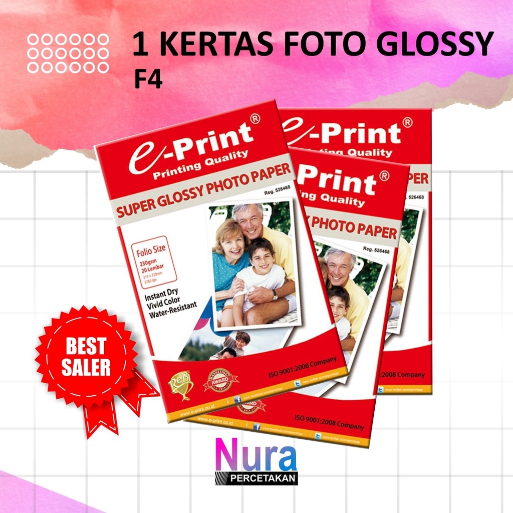

e-Print Glossy A4 KERTAS FOTO