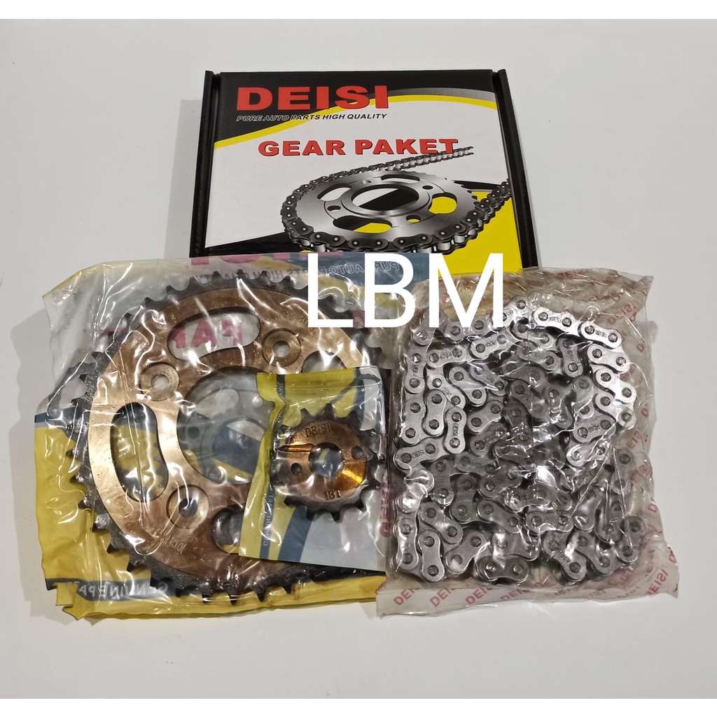 GEAR SET SUPRA FIT NEW GEAR PAKET REVO OLD REVO LAMA UKURAN 13T/40T 428H-108L