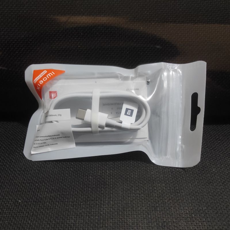 Kabel Data Charger Cas HP Android Xiaomi Redmi Type C Original