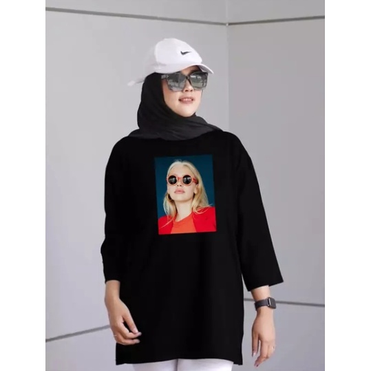 Glitten Store | Kaos Jumbo Wanita / Kaos Baju Merah / Atasan Jumbo Wanita / Kaos Oversize / Fashion 