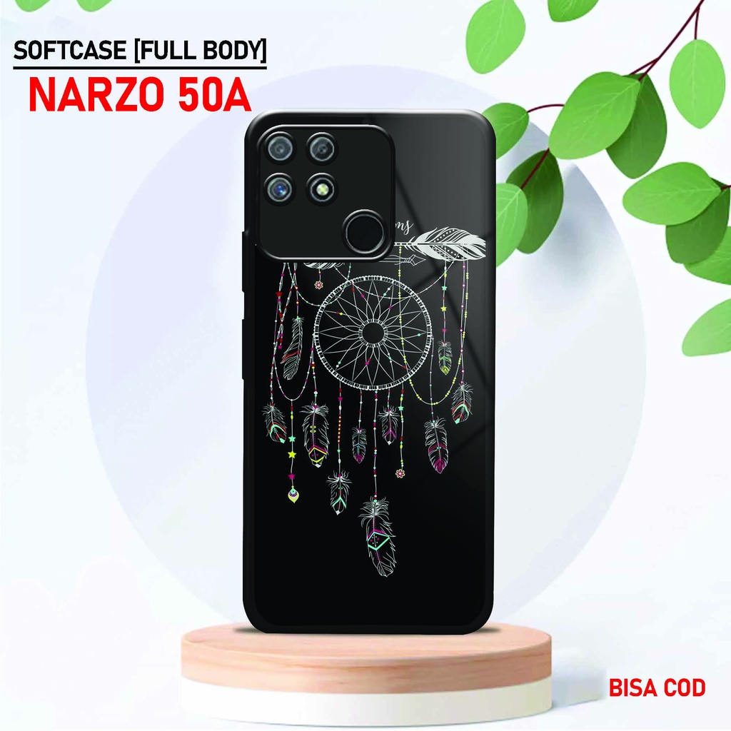Softcase Kaca Kilau Realme Narzo 50A - ( SC 37 ) Case Full Body Realme Narzo 50A - Silikon Glossy Re