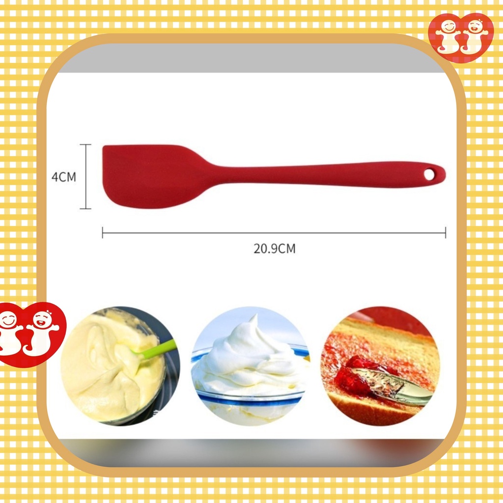 Spatula Sodet Silicone/ Alat Aduk Adonan Kue Anti Lengket / Memasak /Baking Spatula /Pencampuran Adonan