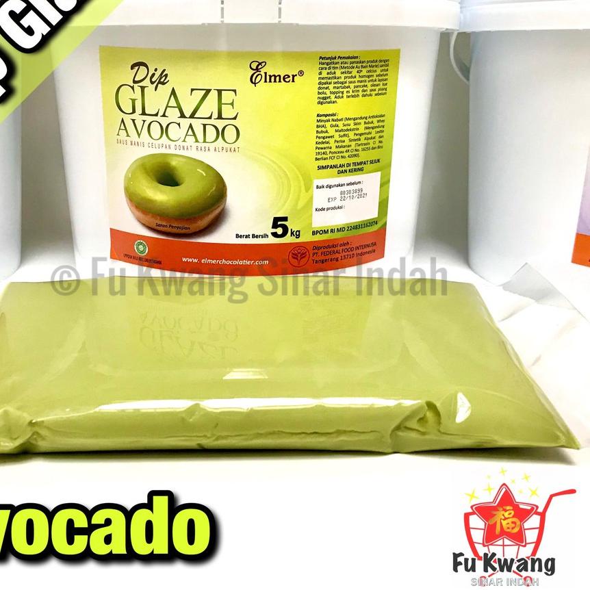 

BISA COD ✔️Elmer Dip Glaze Avocado 500 gram|SQ4