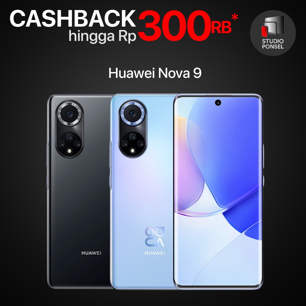 HUAWEI Nova 9 8/256GB Black Blue Snapdragon 778G Garansi Resmi 8GB 256