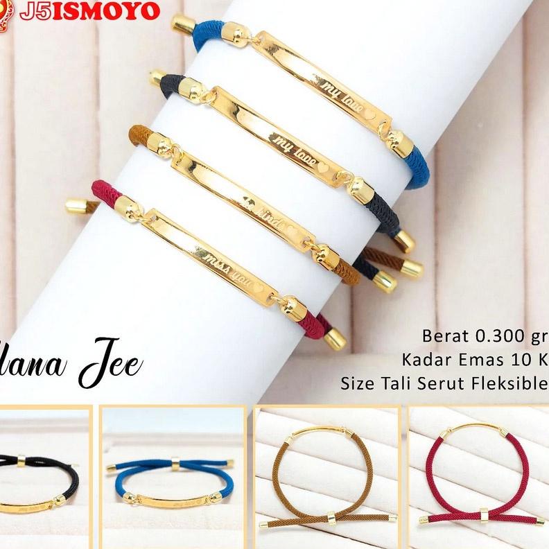 Langsung Beliii.. Gelang Tali Emas Alana Jee  Dewasa J5 Ismoyo