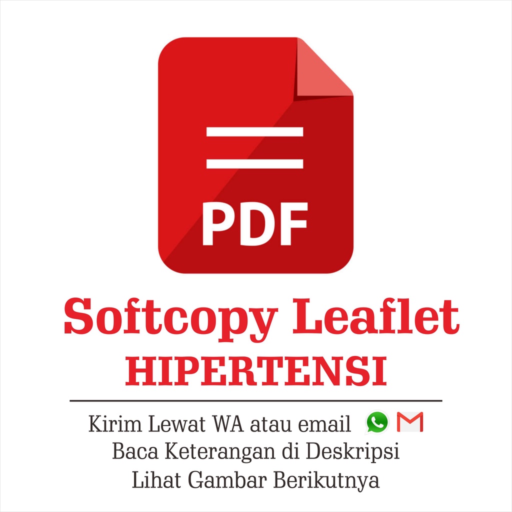 Media Promkes, Desain Leaflet / Brosur Hipertensi, Soft Copy Brosur Hipertensi