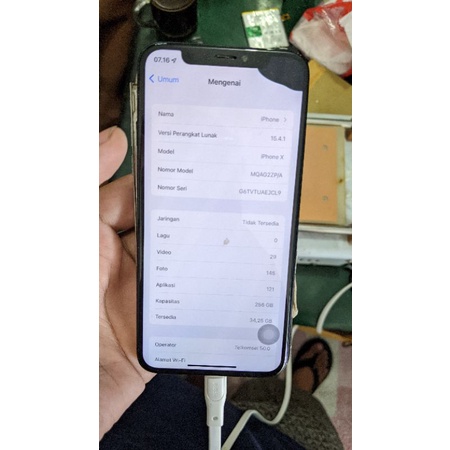 mesin iPhone x 256gb  minusan bonus perangkat