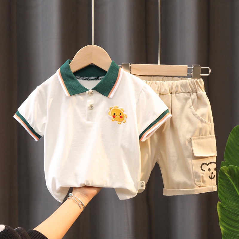 Setelan Polo Anak Impor / Baju Jalan Anak Laki / Polo Cowok