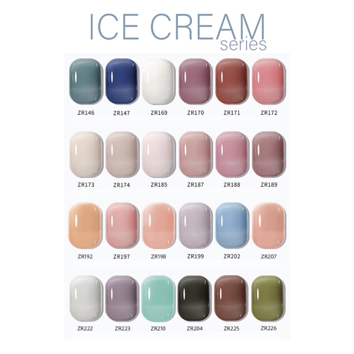 (146-226) ROSE ABOUT Kutek Naked Ice Cream UV Premium Gel Halal Cat Kuku Polish 7.3 ml KU045