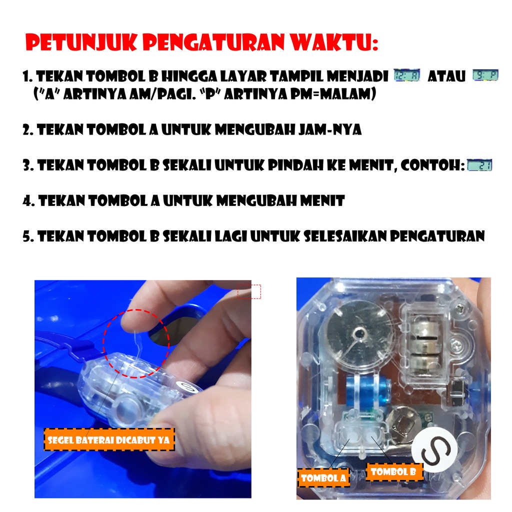 PONY JAM TANGAN ANAK PEREMPUAN LAMPU MUSIK PROYEKTOR