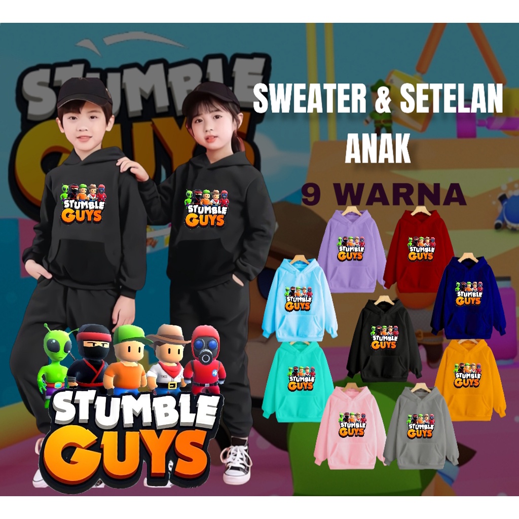 YVF - SWEATER HOODIE ANAK STUMBLE GUYS