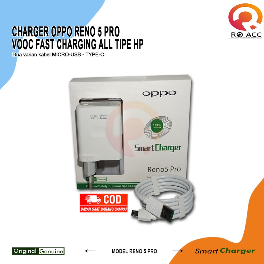 [RO ACC] TC5 CHARGER OPPO RENO 5 PRO VOOC FAST CHARGING ALL TIPE HP