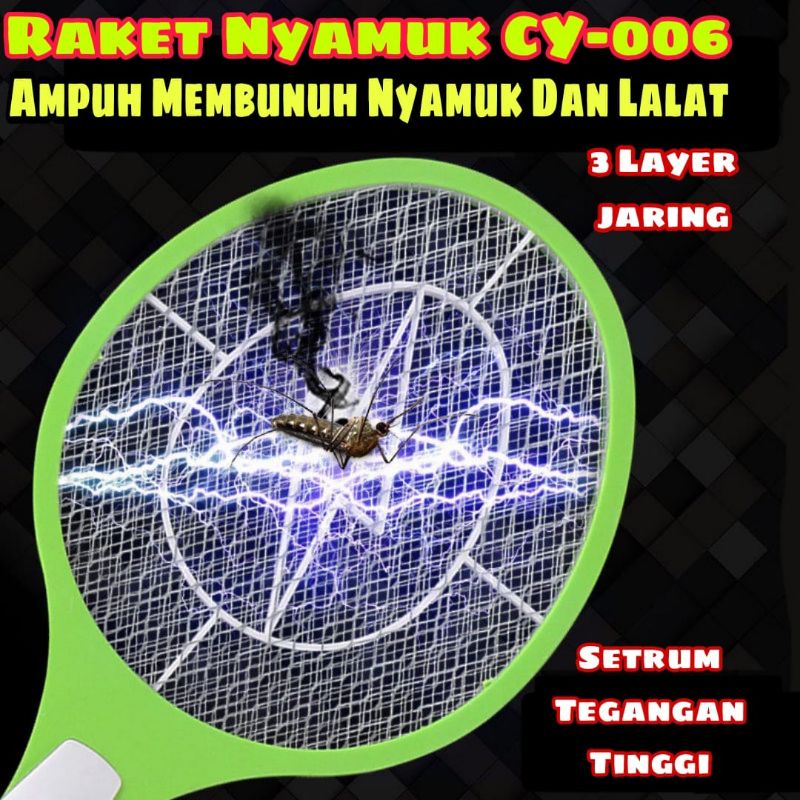 Raket Nyamuk/Raket Nyamuk Charger/Raket Nyamuk CY-006⭐ Supertop⭐