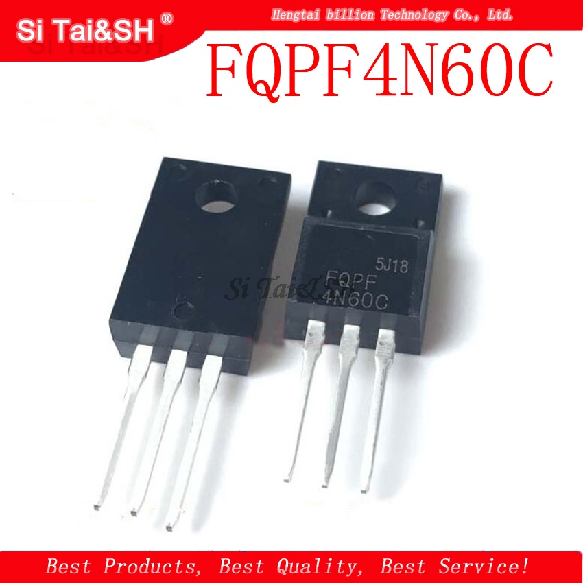 10pcs/lot FQPF4N60C TO-220 4N60C 4N60 TO220 transistor MOS FET Baru 新边