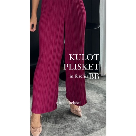 BB KULOT plisket BB / Celana Panjang Kulot Plisket BB / Celana Kulot Plisket BB / Kulot BB / Pleats Pants Culotte