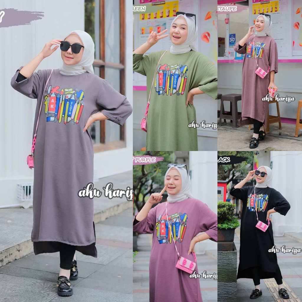 MIDI CLOTH MIAW ROSE AKU KARISSA NEW ARRIVAL cringkel premium BAJU HOMEDRESS STREET STYLE CASUAL LUX KRINGKEL MOTIF CAT KUCING MAWAR