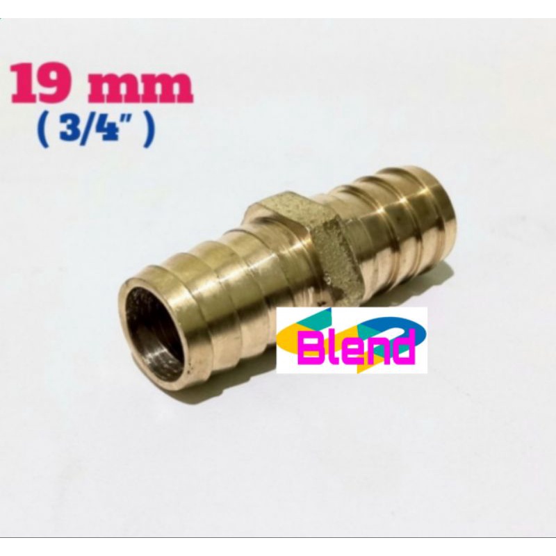 19 mm Cabang Lurus 3/4 Inch KUNINGAN Sambungan Selang 2/Kompresor