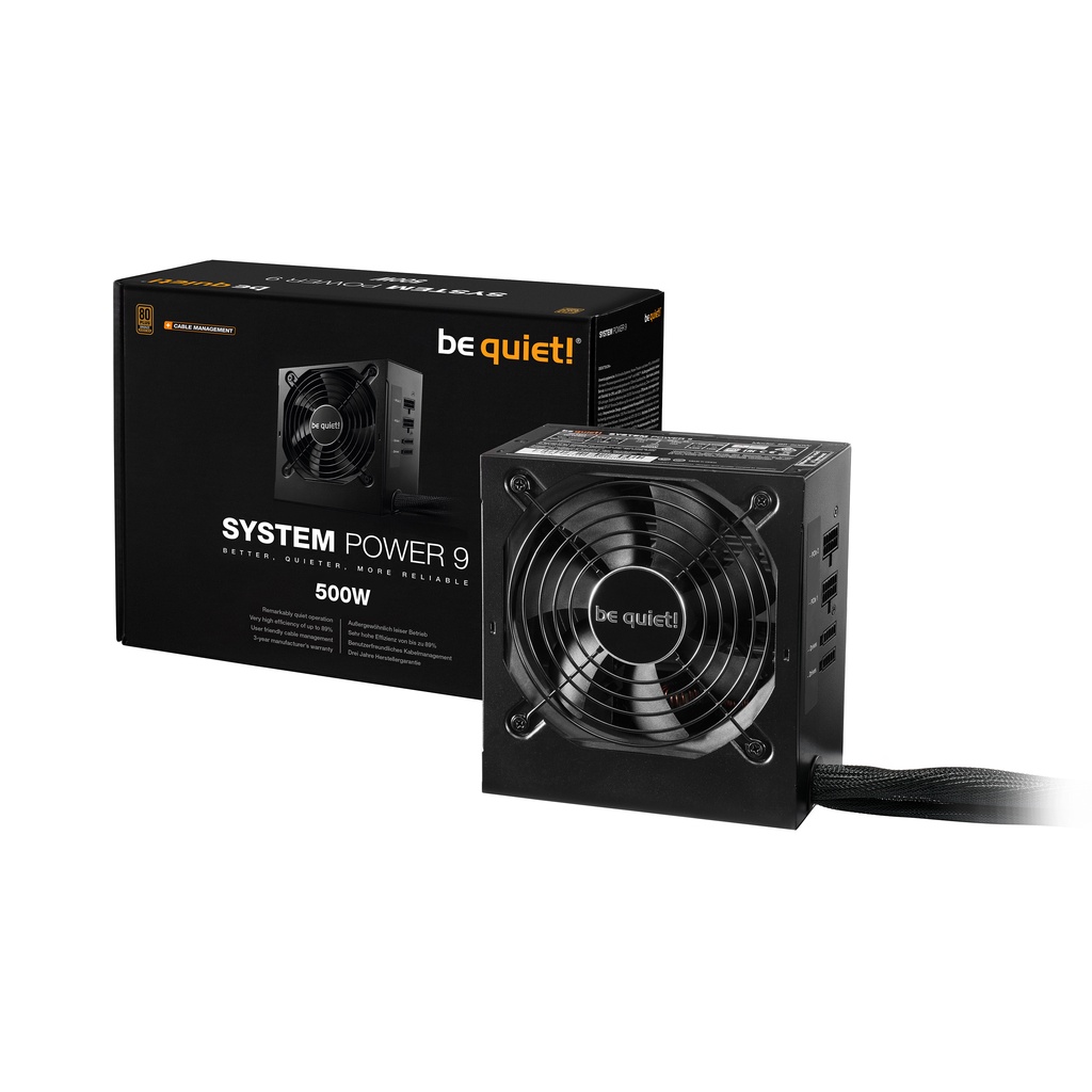 be quiet! SYSTEM POWER 9 500W CM - Modular - 80+ Bronze Certified