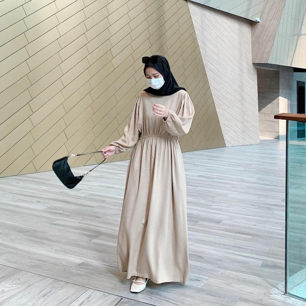 Sari Maxi  Dress Muslim  Fashion Muslim Remaja TerkiniCasual Dress Korea  Baju Wanita  Gamis Remaja 
